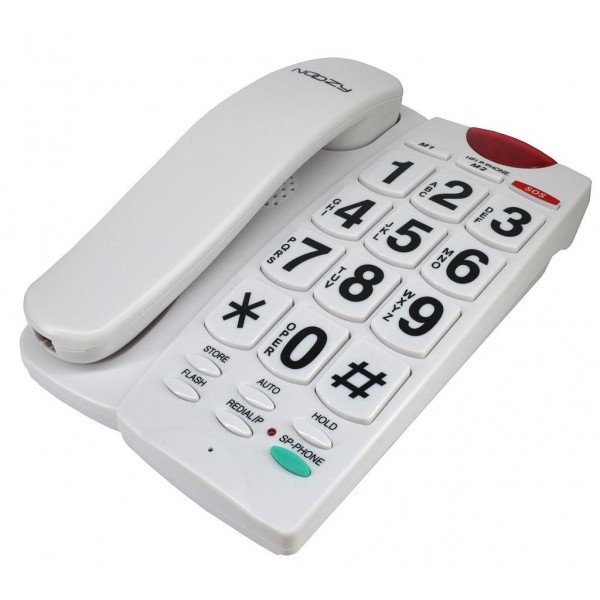 Noozy Phinea N27 Σταθερό Ψηφιακό Τηλέφωνο με Μεγάλα Πλήκτρα, Ανοιχτή Ακρόαση και Πλήκτρο Άμεσης Ανάγκης 